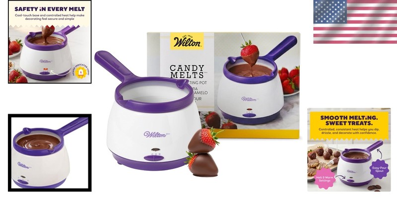 Dishwasher-Safe Candy Melting Pot with Easy Pour Design – Perfect for Fondue Fun gallery