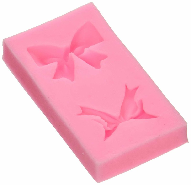 Longzang F0270 Bowknot Fondant Silicone Sugar Mold, Small