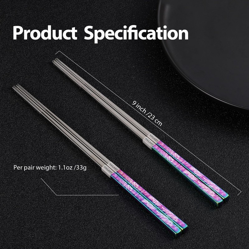 Phoenix Chopsticks Metal Reusable Designed In Korea Japanese Style Stainless ... gallery
