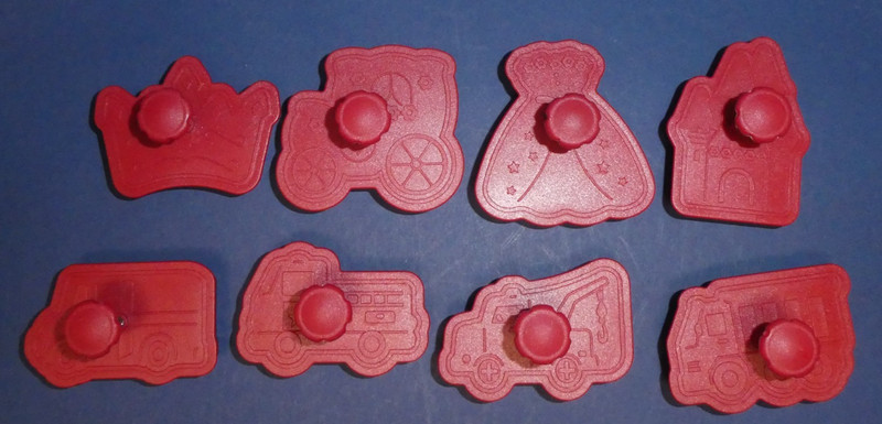 NEW, UNUSED LOT OF 8 CHRISTMAS TOYS 2"- 3" COOKIE STAMPERS FOR BOYS & GIRLS gallery