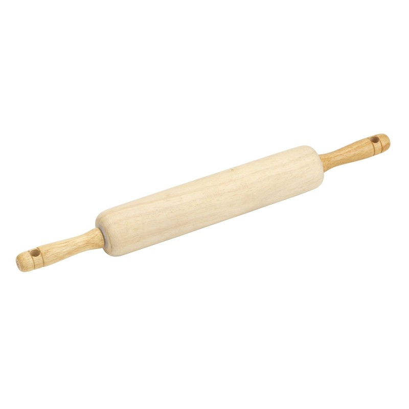 Classic Wooden Rolling Pin with Easy Roll Bearings