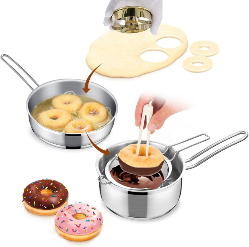 Stainless Steel Donut Cutter 3.86in Round Pastry Biscuit Cookie Mold gallery