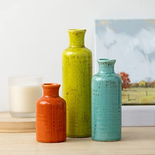 Vase Set, Farmhouse Decor, Vases for Your Kitchen, Bedroom, Office, Multicolor gallery