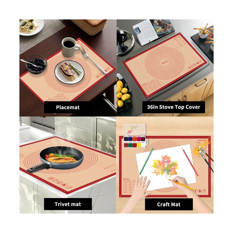 Extra Large Silicone Pastry Mat for Counter Rolling Dough,36x24 Inc... Fast Ship gallery