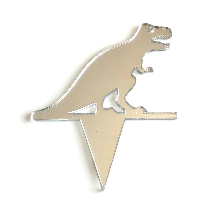 T-Rex Dinosaur Cake & Cupcake Toppers Many Colours & Sizes Plane or Engraved gallery