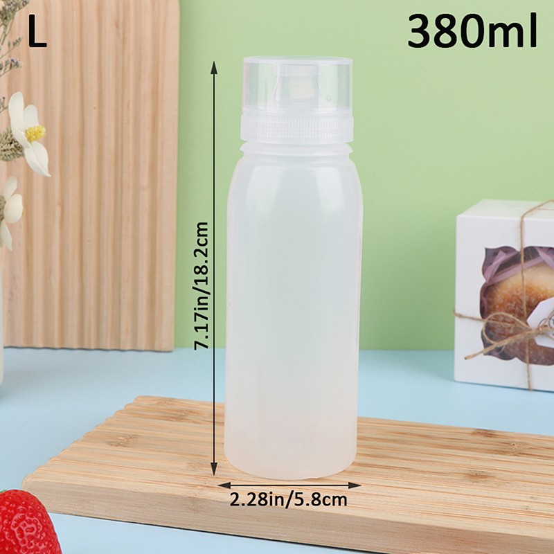 Squeeze Sauce Bottle Refillable Plastic Condiment Container For Salad Ketchup