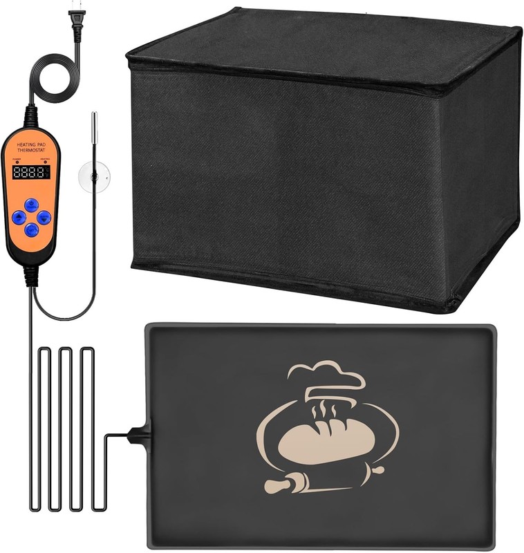 Bread Proofer Mat with Warming Box, Winter Sourdough Dough Proofing Box,