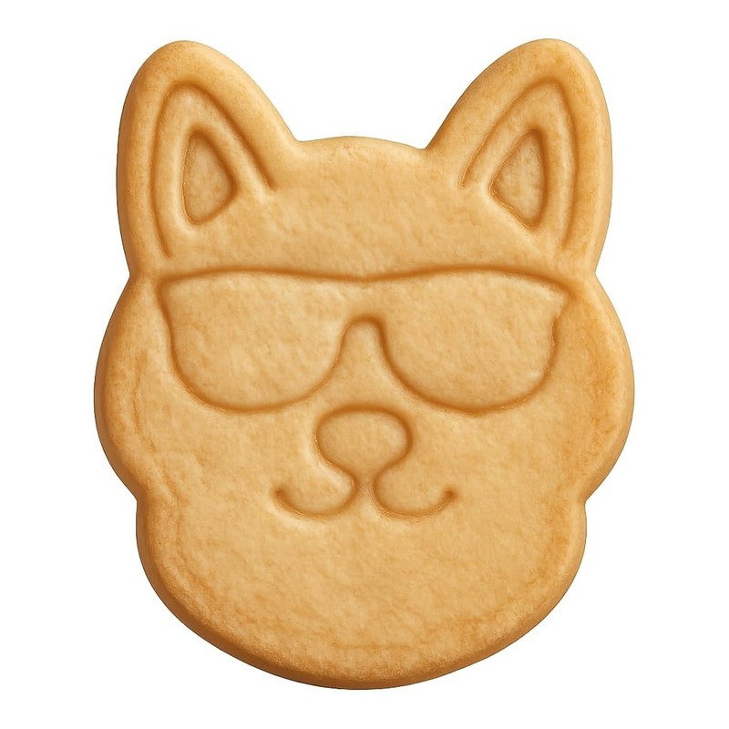 Pet with Sunglasses Gotcha Day Cookie Cutter & Stamp, Fondant & Clay – 4×3.3