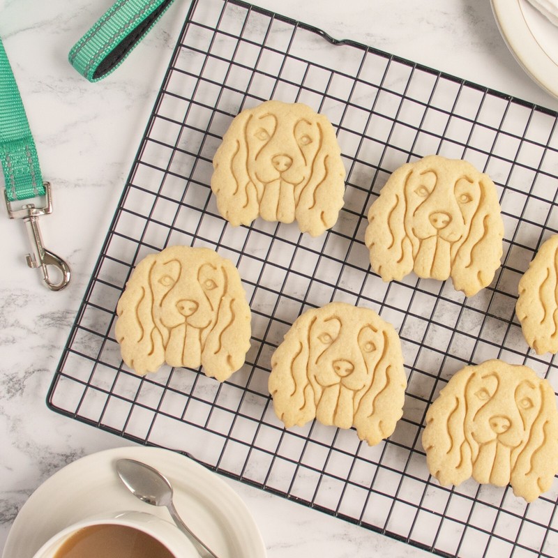 Working Cocker Spaniel Cookie Cutters Set - dog portrait treats animal shelter gallery