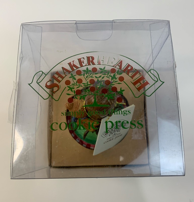 Shaker Heart Cookie Press Teddy Bear W/ Butterfly- Recipe Enclosed 1997 Open Box gallery