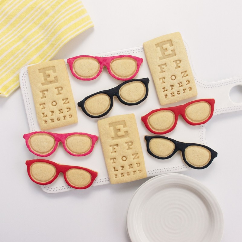 Eyeglasses & Snellen Chart Cookie Cutters - visual acuity optician optometrist gallery