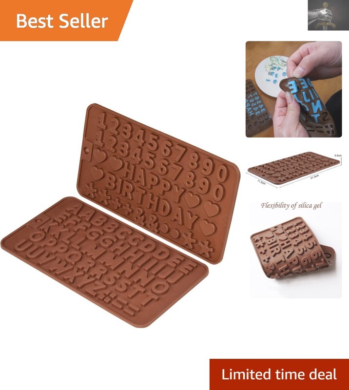 Creative Silicone Chocolate Molds – Letters, Numbers, & Symbols for Any Occasion