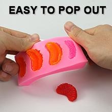 5Pcs Fruit Shaped Jelly Molds, 3D Mini Pineapple Strawberry Orange Blueberry gallery