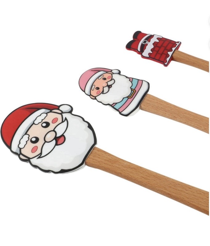 5 COOKIE CUTTERS + CWC 3PC SPATULA SET 12+10+8 - SANTA+ 1 Hand Pie Mold gallery