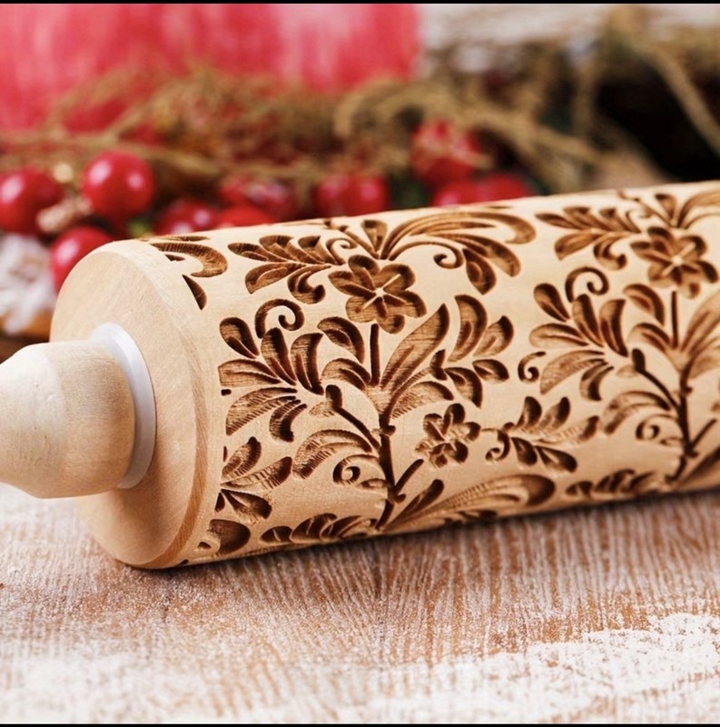 Wooden Rolling Pin for Baking French Tapered Pin for Dough Rolling gallery