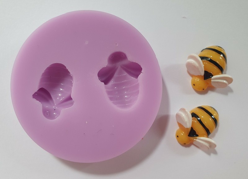 Silicone Bee Mold Bumps for Topper Cake, Resin, Chocolate and More