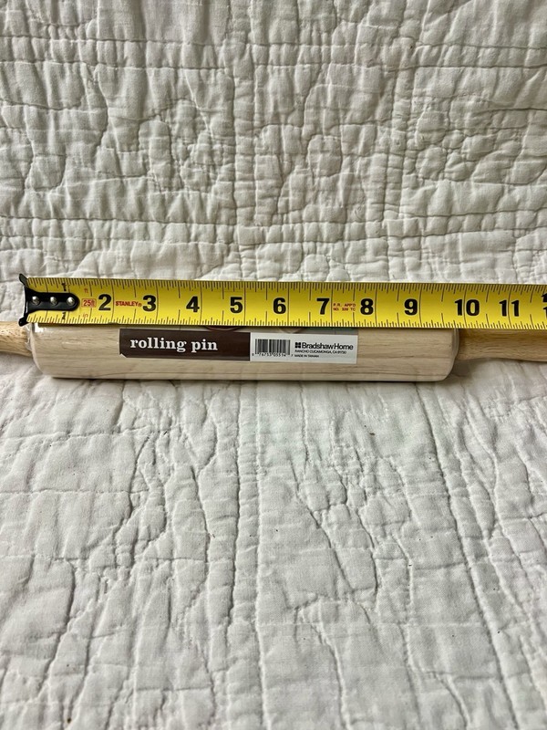 Sweet Creations by Good Cook Wooden Rolling Pin Roller 9.75" Full Length 17.25" gallery