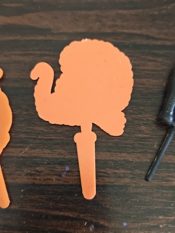 Lot Of 3 cupcake picks, Autumn, Thanksgiving, Halloween gallery