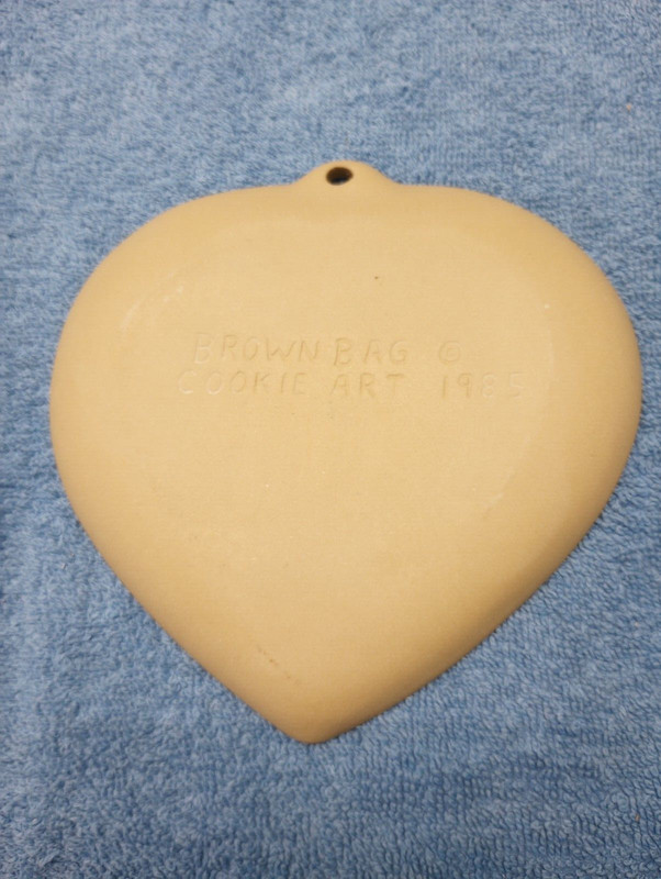 Brown Bag Cookie Mold Art Heart Flowers Love Birds Valentines Day Wedding gallery