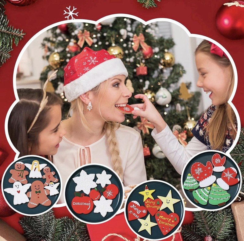 KULENAND Christmas Cookie Cutters Set 24 Pc Holiday Baking Shapes NIB gallery