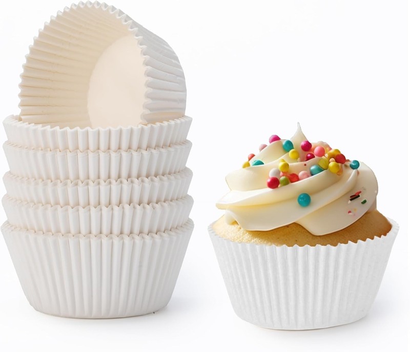 500pcs Mini Muffin Liners Red Green Greaseproof Baking Cups Food Grade Holiday..