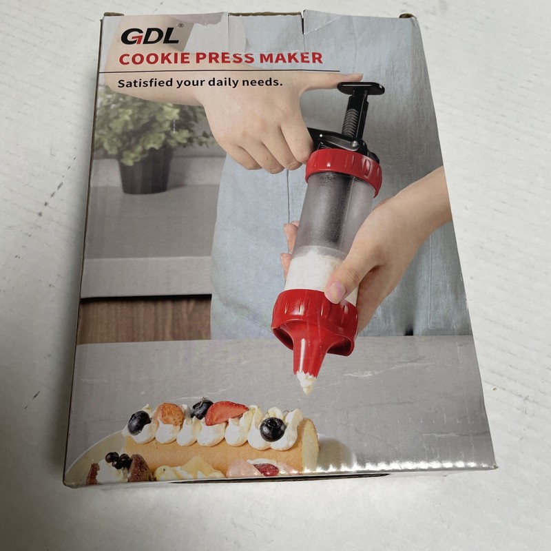 GDL Cookie Press - 13 Molds 10 Tubes BPA Free Dishwasher Safe - Complete gallery
