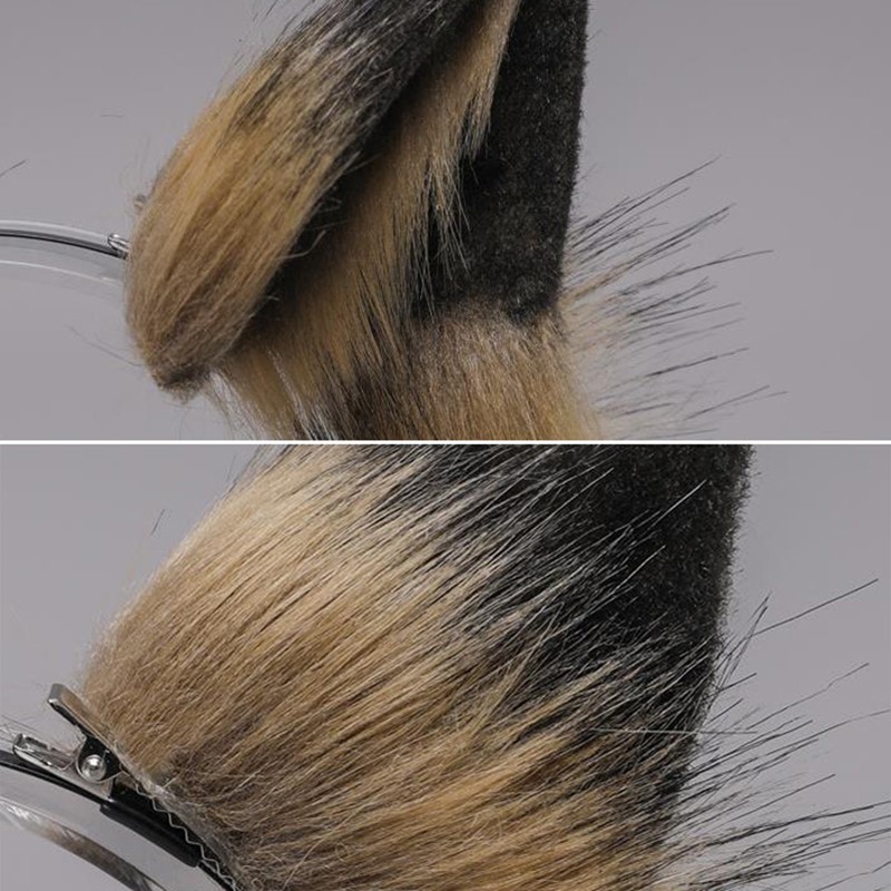 1pc 2021 Lovely Faux Wolf Ears Headband Realistic Furry Fluffy Animal Hair H AL gallery