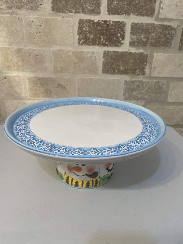 Snowman Snowflake Tiered Cake Stand - New gallery