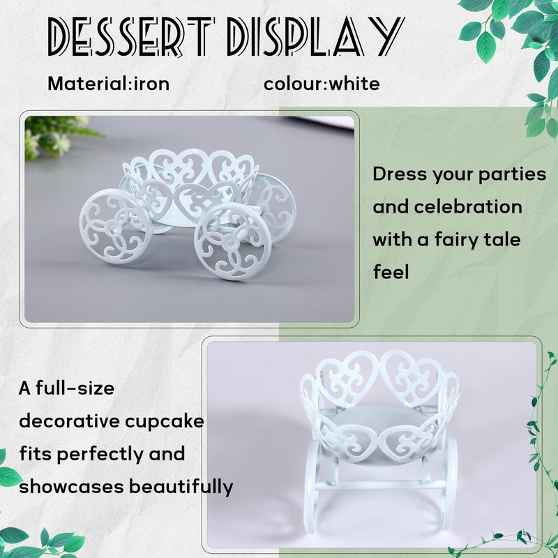2-Pack Single Princess Carriage Cupcake Stand Holder Display O5V56407 gallery
