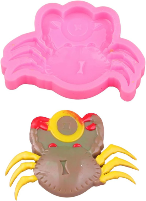 Crab Silicone Chocolate Mold Cute Crab Fondant Polymer Clay Resin Mold for DIY B