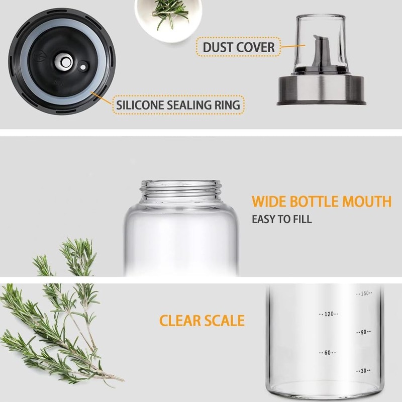 2PCS Honey Dispenser No Drip, 17 OZ Glass Honey Dispenser Pot Jar for Coffee ... gallery