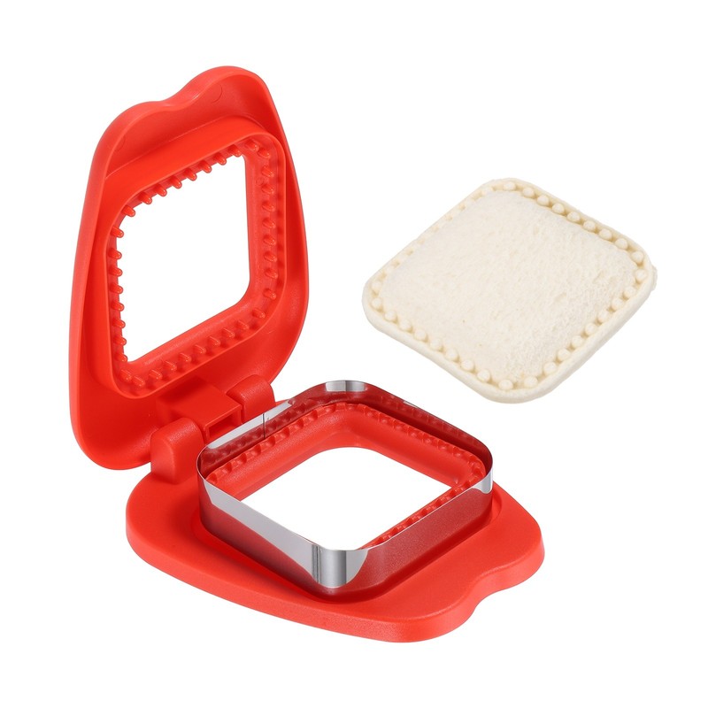 Crustless Sandwich Cutter, Square Apple(Red)
