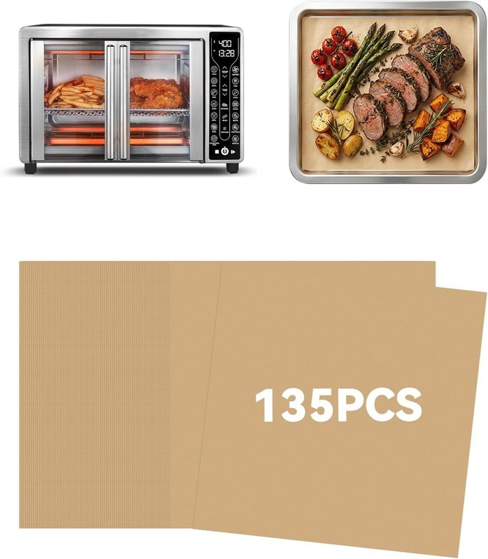 135PCs Parchment Paper Liners patible with Gourmia French Door Air