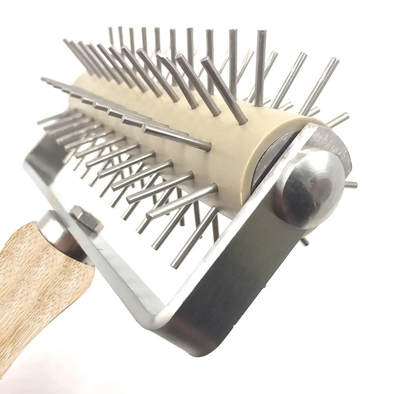 Time-Saver Pizza Dough Roller Docker with Wood Handle for Pizza Cookie Cake P... gallery