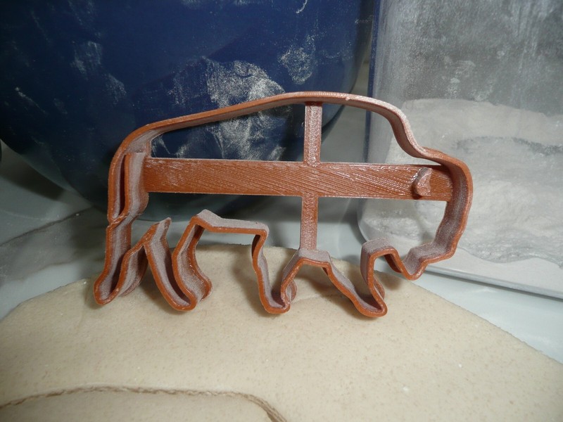 BISON DETAILED BUFFALO ANIMAL COOKIE CUTTER USA PR5326 gallery