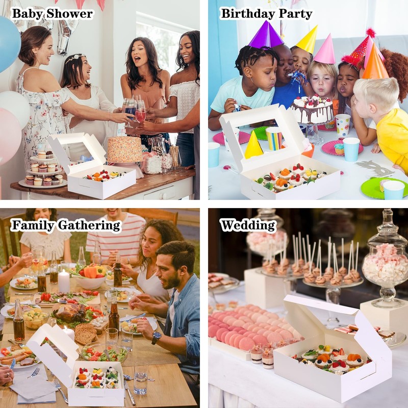 60PCS Cupcake Boxes with Window,Hold 12 Count Graduation Cupcake Containers f... gallery