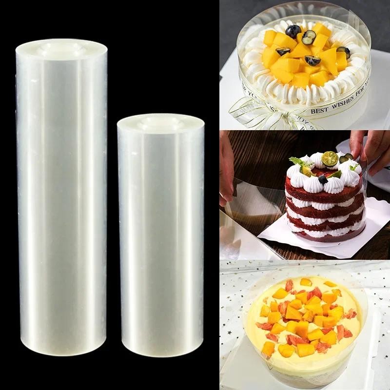 Transparent Cake Collar Acetate Film Mousse Cake Decorating Strip Dessert Tool gallery