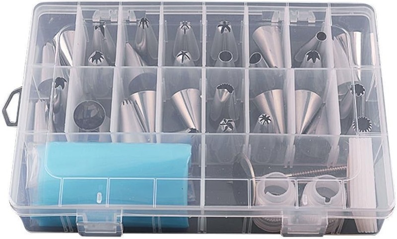 39PCS Piping Bags & Tips Set W/ Storage Case Icing Tips Large Piping Nozzles gallery