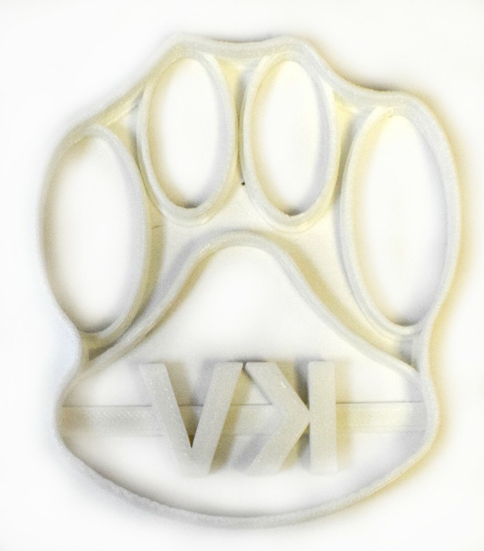 KVHS KANKAKEE VALLEY COUGAR KV PAW MASCOT SPORT LOGO SPECIAL COOKIE CUTTER PR314