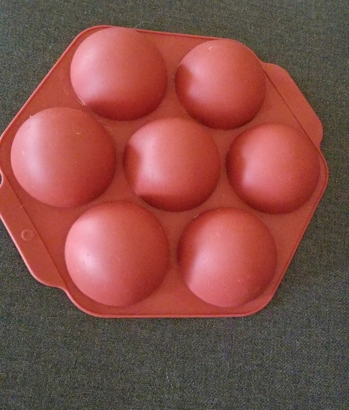 7-Cavity Semi Sphere Silicone Mold Baking Mold for Making Cocoa Bombs Cakes Soap gallery