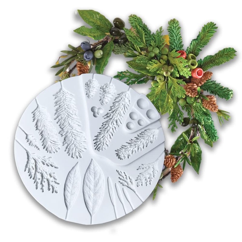 Christmas Winter Foliage Pine Branches 140mm x x 15mm,