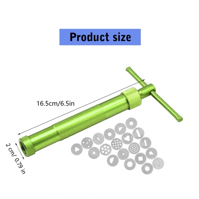 Clay Extruder with 20 Tips Fondant Press Sugar Pastes Extruder for Clay Cake gallery