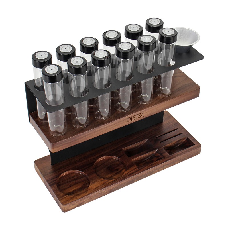 Single Dose Coffee Bean Storage Tubes Espresso Tamper Organizer Utensils Holder gallery