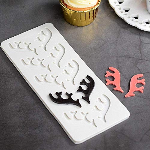 Deer Antler Shape Silicone Fondant Mold - Elk Stag Horn Gum Paste Chocolate gallery