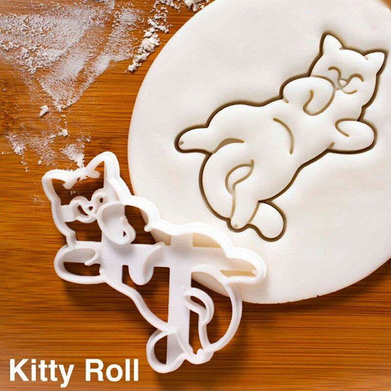 Cookie Mold Cutter Set 3D Animal Cat Forms for Cookies Stamp Biscuits Cutting gallery