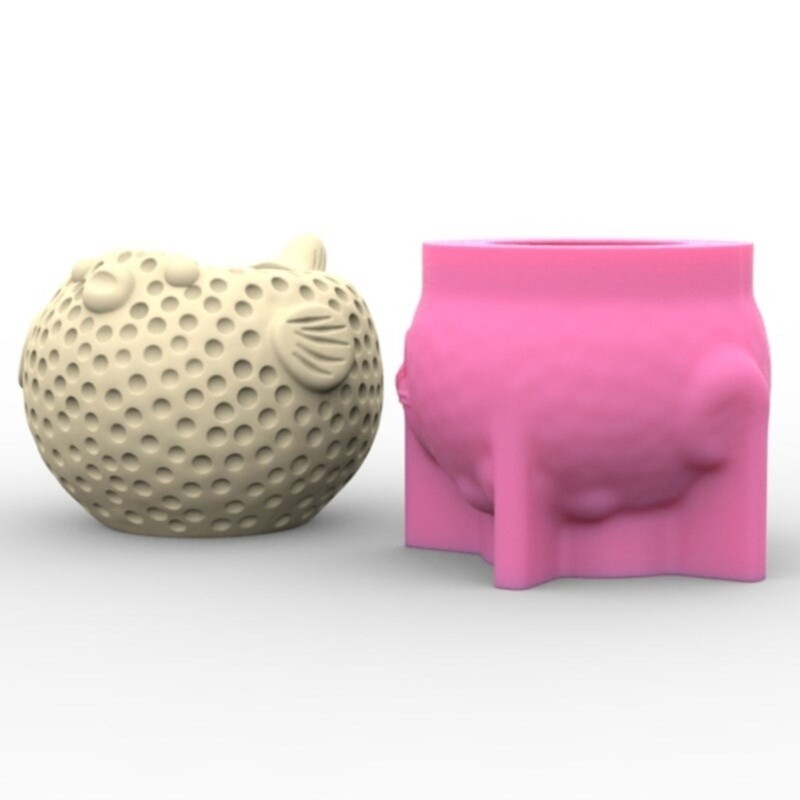 Pufferfish Shaped Vase Molds Holder Moulds for Planter Vase gallery