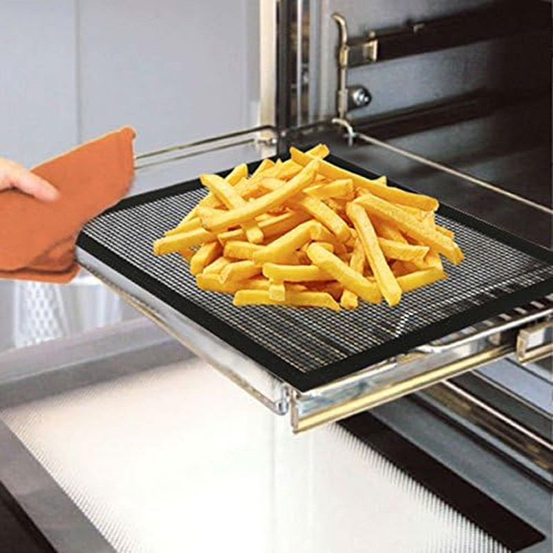 PTFE Open Mesh Crispy Baking Mats Quick Oven Liners Dehydrator Sheets Non Stick gallery