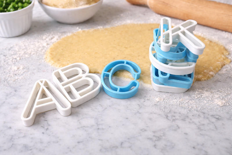 Alphabet Cookie Cutters Set Letter Name Baking Mold 3D Printed Custom Cookies