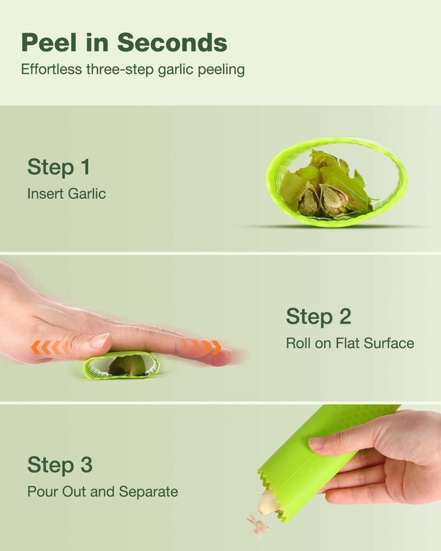 Vantic Garlic Press Rocker - Stainless Steel Crusher, middle, Green gallery
