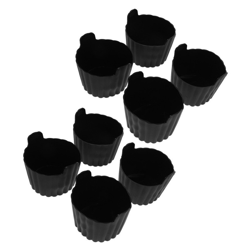 8 Pcs Silicone Muffin Liners Baking Cups Non Stick Reusable For Air Fryer Eggs